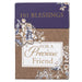 Book titled '101 Blessings for a Precious Friend' with floral design on cover