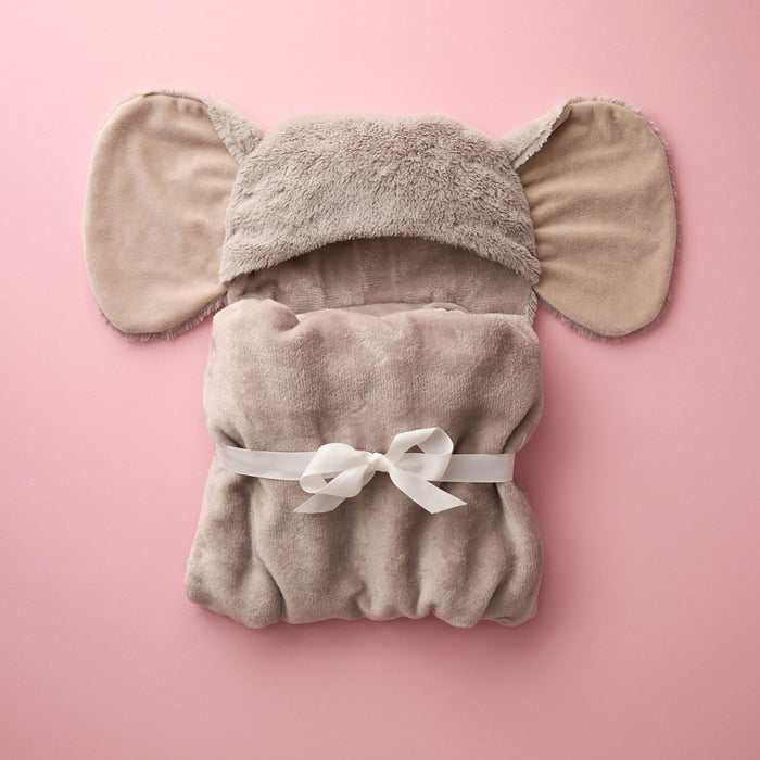 Baby Elephant Hooded Blanket With Pockets