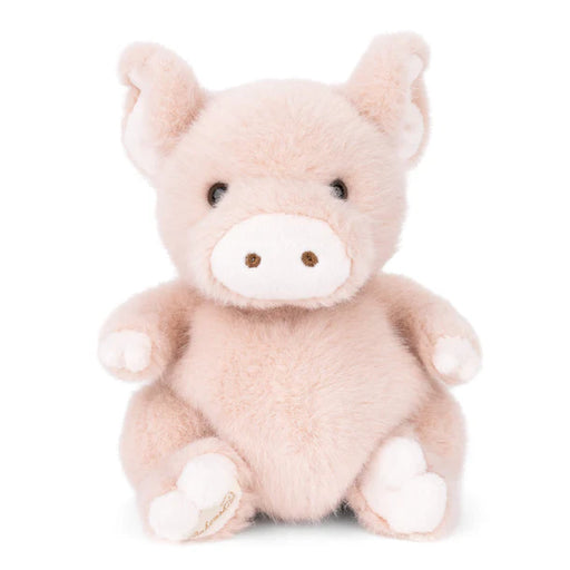 Plush pig toy on a white background