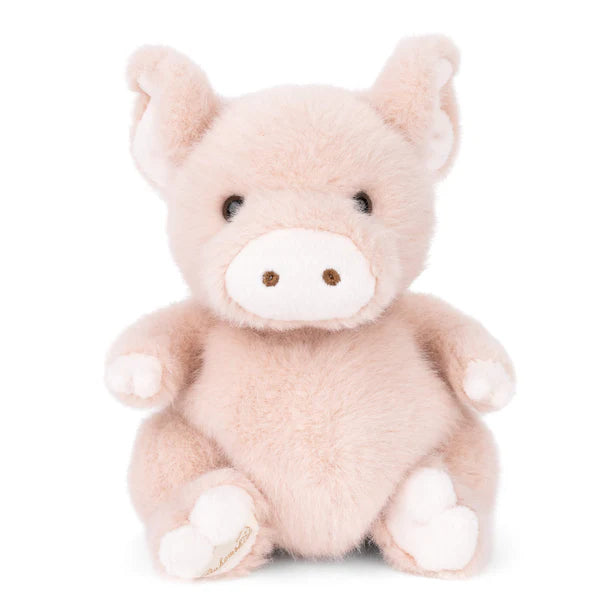 Plush pig toy on a white background