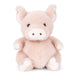 Plush pig toy on a white background