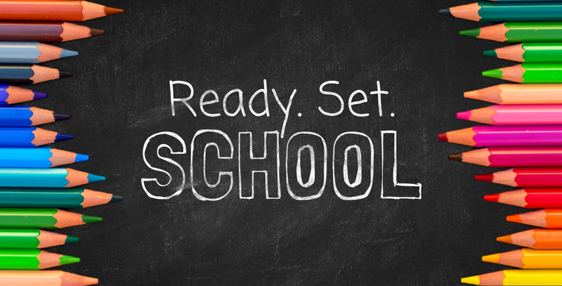 A black chalkboard background with the words 'Ready. Set.