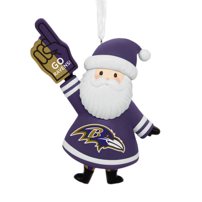 NFL Baltimore Ravens Santa Fan Hallmark Ornament