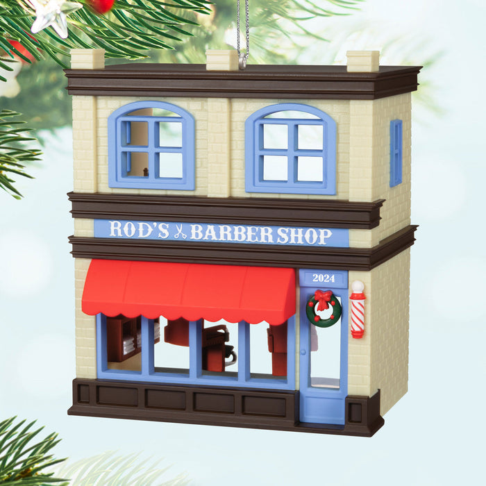 Rod's Barbershop 2024 Ornament - 41st in the Nostalgic Houses and Shops Series