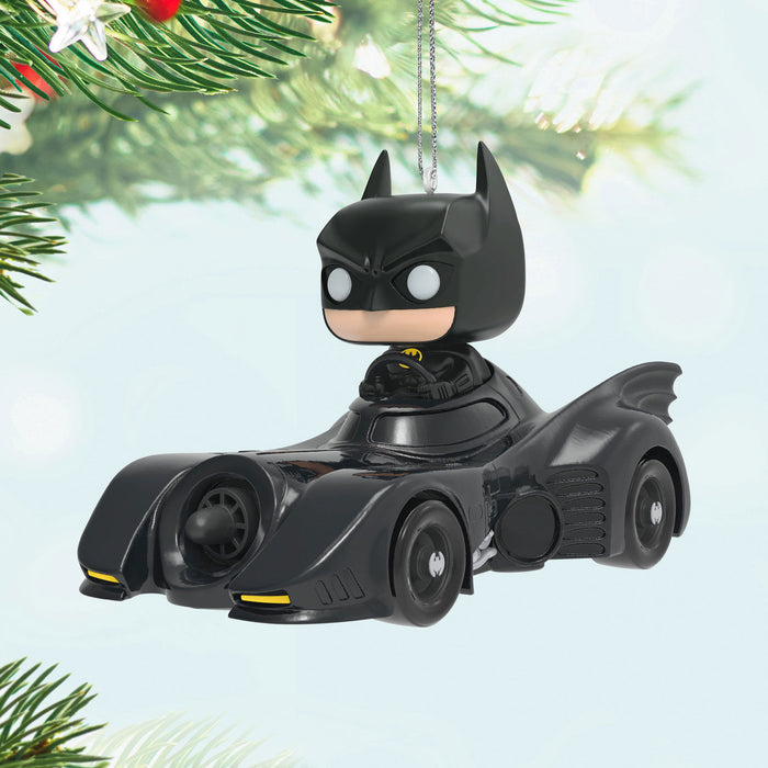 DC™ 1989 Batman™ in His Batmobile™ Funko POP!® 2024 Ornament