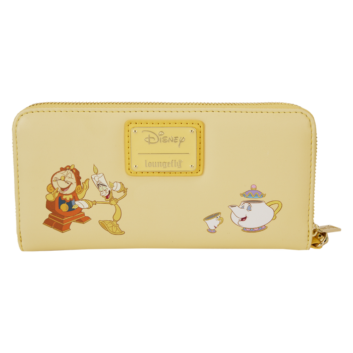 Beauty and the Beast Princess Series Lenticular Zip Around Wristlet Wallet by Loungefly