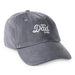 Black baseball cap on a white background