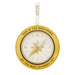 Gold compass ornament with 'This is the beginning of the best journey yet.' text on a white background