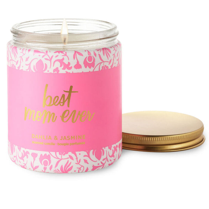 Best Mom Ever Dahlia and Jasmine Scented Jar Candle