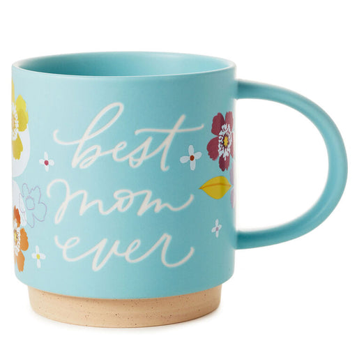 Best Mom Ever Floral Mug, 16 oz