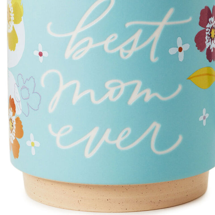 Best Mom Ever Floral Mug, 16 oz