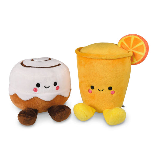Better Together Cinnamon Roll and Orange Juice Magnetic Plush Pair