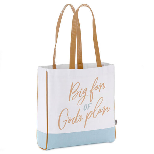 Big Fan of God's Plan Canvas Tote Bag
