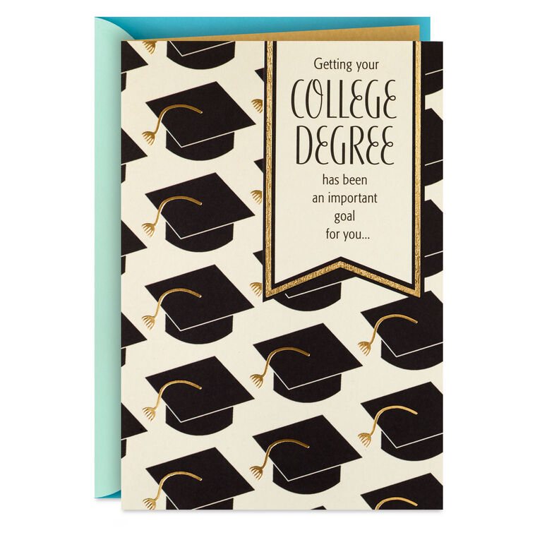 college grad card ideas Hallmark Graduation Card, Your Determination Has Paid Off College Graduation Card