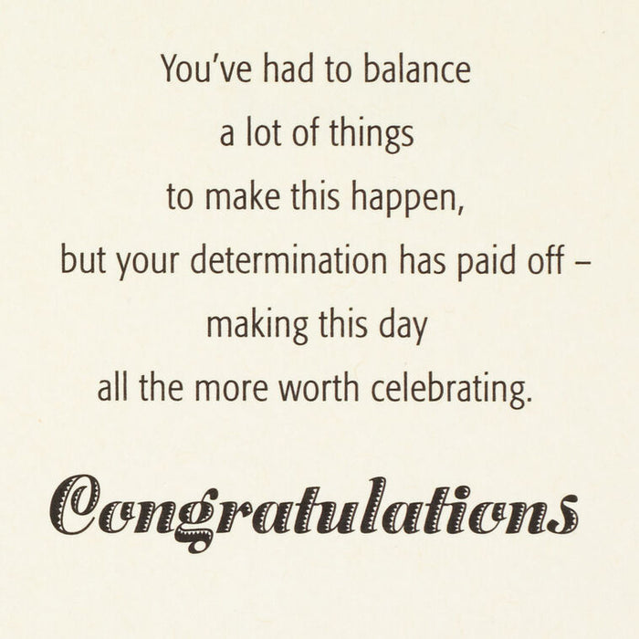 Your Determination Has Paid Off College Graduation Card