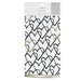 Tea towel with heart pattern packaging on a white background