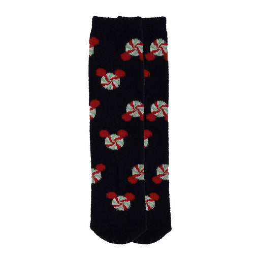 Hallmark + Disney Holiday Ever After Black Mickey Ears Crew Socks