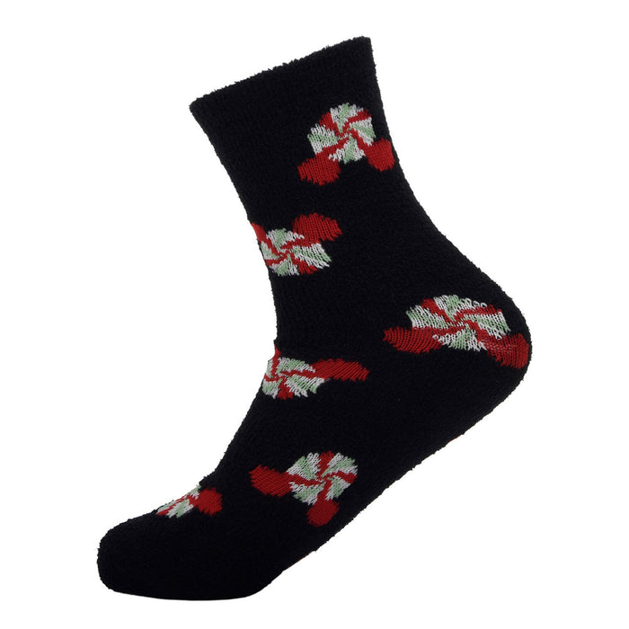 Hallmark + Disney Holiday Ever After Black Mickey Ears Crew Socks