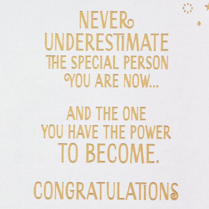 Never Underestimate Yourself Graduation Card