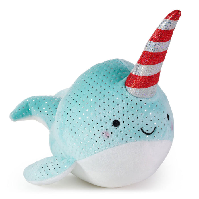 Festive Narwhal Plush, 8"