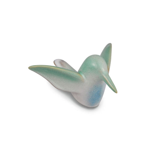 Sculpted Blue and Green Hummingbird Figurine, 1.75"