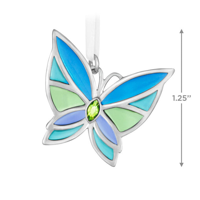 Mini Bitty Bright Butterfly Metal Ornament