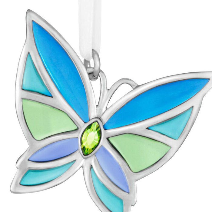 Mini Bitty Bright Butterfly Metal Ornament