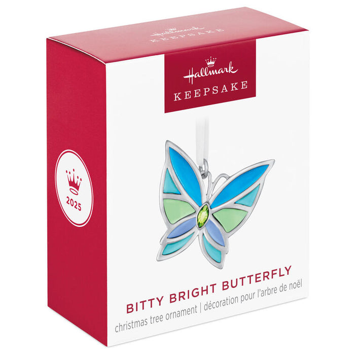 Mini Bitty Bright Butterfly Metal Ornament