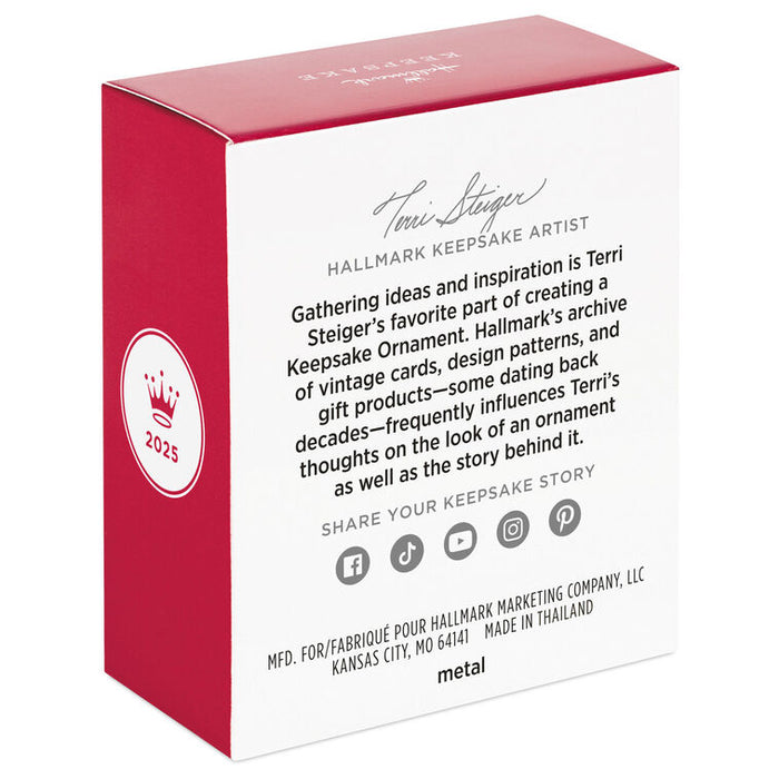 Mini Bitty Bright Butterfly Metal Ornament