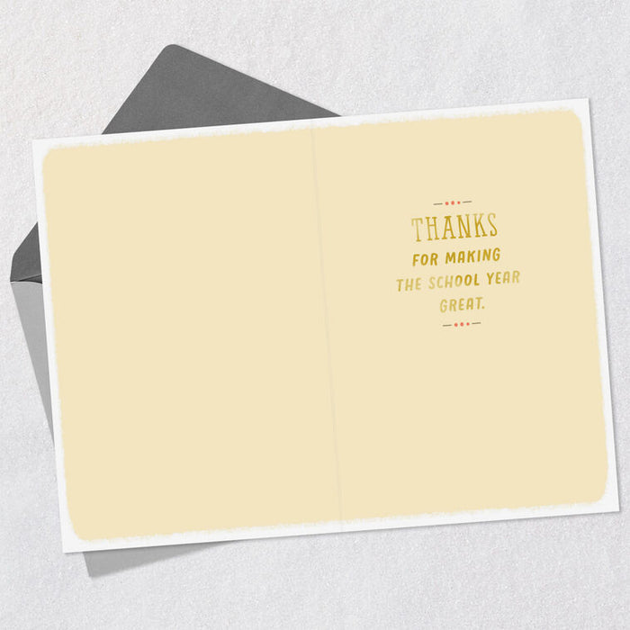 You Made the School Year Great Thank-You Card