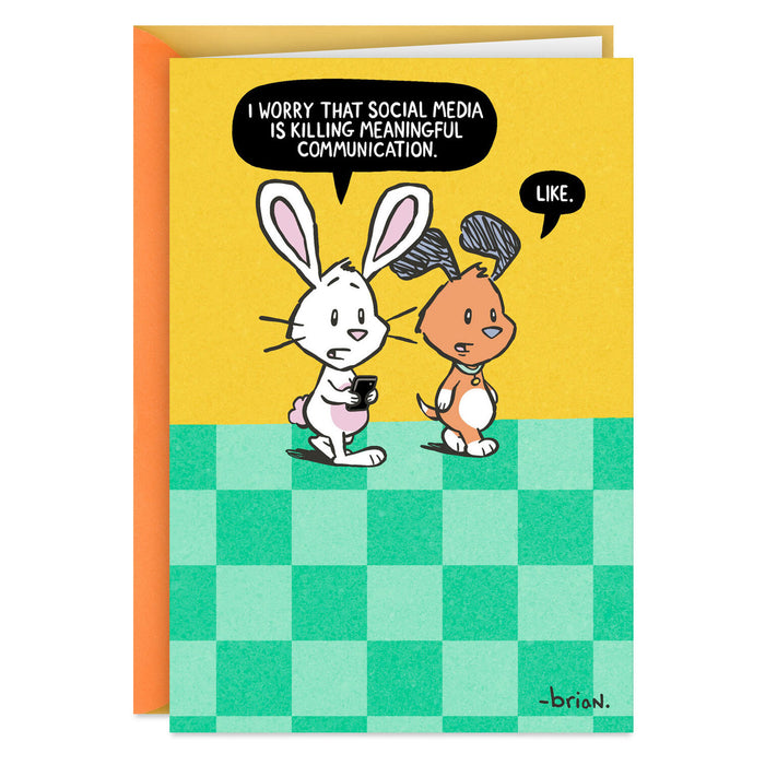 Social Media Likes Funny Birthday Card