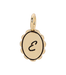 Charm Garden - Scalloped Initial Charm - Gold - E