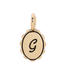Charm Garden - Scalloped Initial Charm - Gold - G
