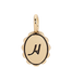 Charm Garden - Scalloped Initial Charm - Gold - H