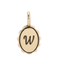 Charm Garden - Scalloped Initial Charm - Gold - W