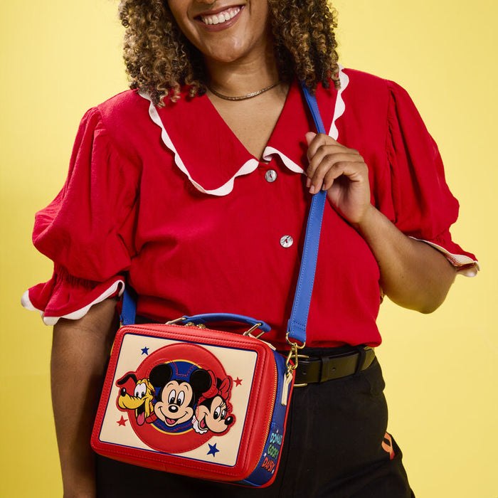 Mickey & Friends Classic Lunchbox Crossbody Bag by Loungefly