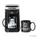 Star Wars coffee maker with stormtrooper and Darth Vader mugs on a white background