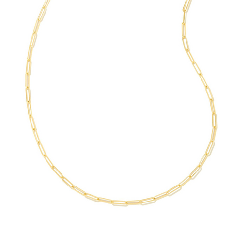 Kendra Scott Courtney Paperclip Necklace in Gold
