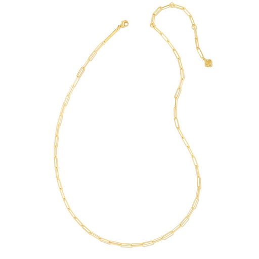 Kendra Scott Courtney Paperclip Necklace in Gold
