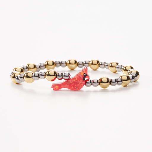 Holy Water Two-Tone Red Cardinal Bracelet