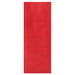 Red rectangular towel on a white background