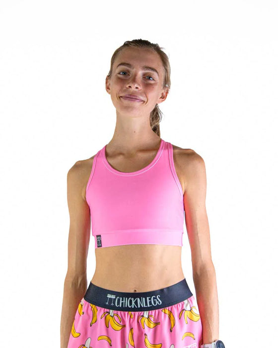 ChicknLegs Bubblegum Pink OG Sports Bra