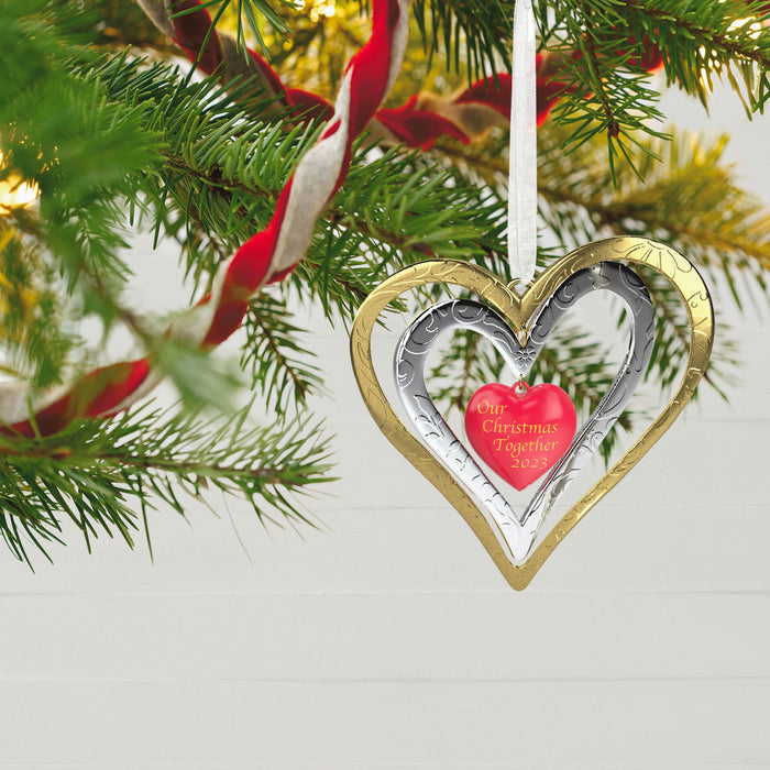 Our Christmas Together 2023 Metal Ornament