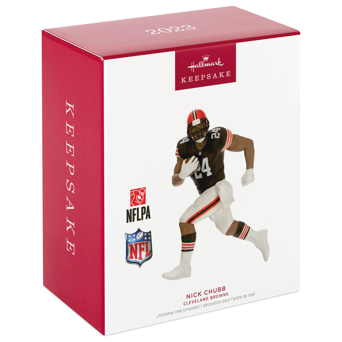Dated 2023 NFL Cleveland Browns Nick Chubb Ornament