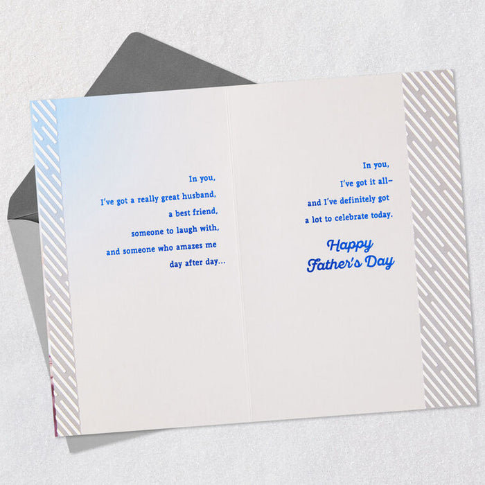 My Life Is Better Because of You Father's Day Card for Husband