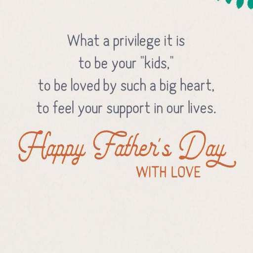 Privilege to Be Your "Kids" Father's Day Card for Dad From Both