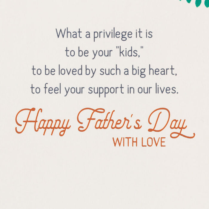 Privilege to Be Your "Kids" Father's Day Card for Dad From Both