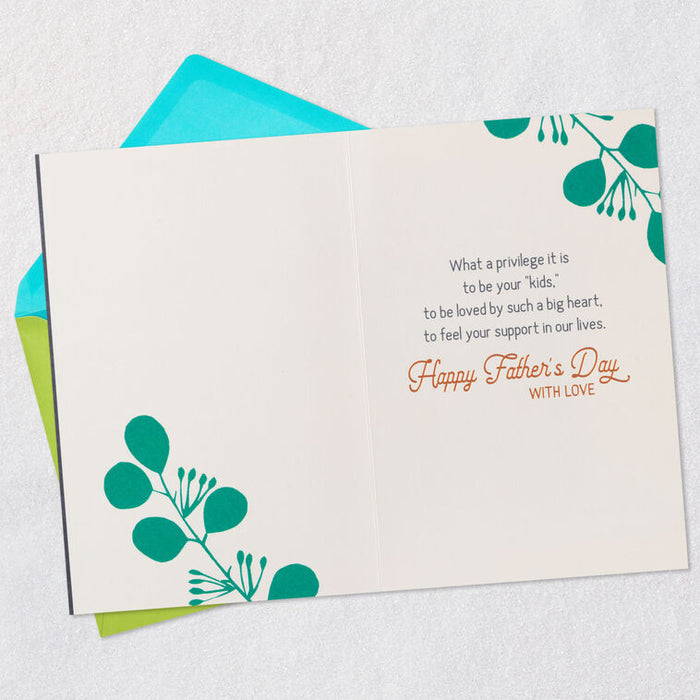 Privilege to Be Your "Kids" Father's Day Card for Dad From Both