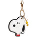Keychain shaped like a cartoon character with a gold clasp on a white background