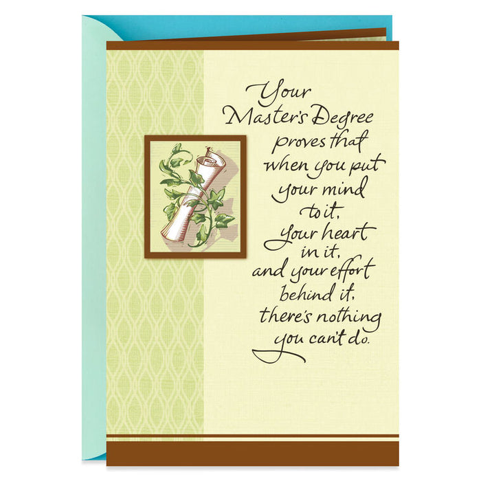 Something Exceptional Master's Degree Graduation Card Trudy's Hallmark Something Exceptional Master's Degree Graduation Card Trudy's Hallmark